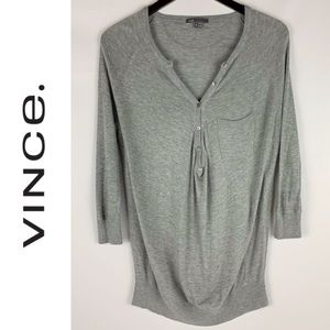VINCE | 3/4 SLEEVE HENLEY
